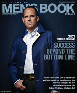 Cannon Frank featured in Men’s Book Chicago, Winter 2014.